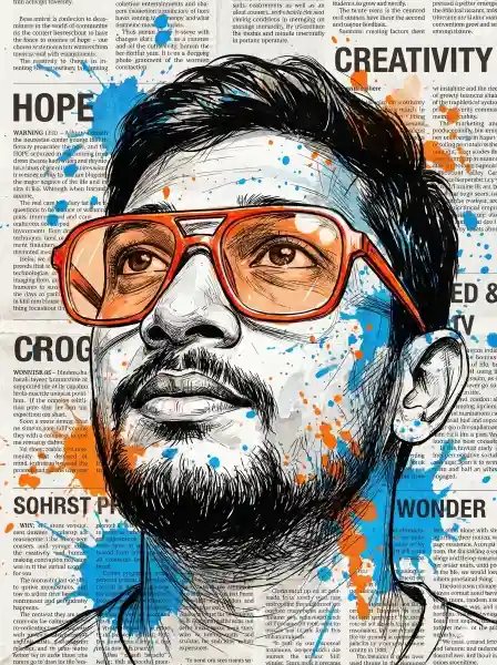 Gemini male portrait prompts