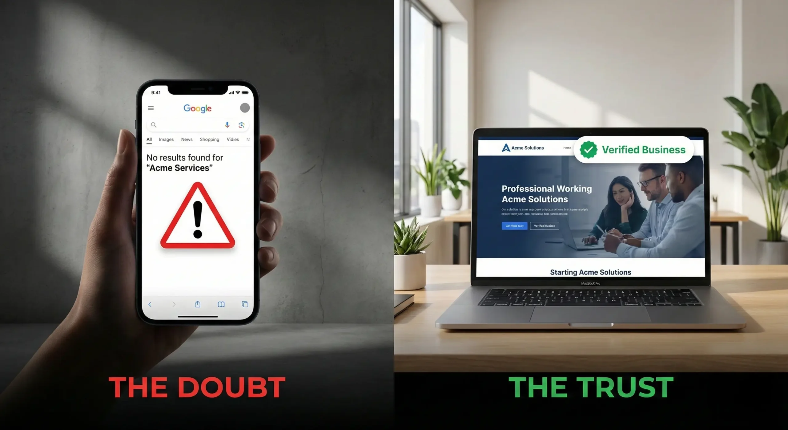 Business credibility without website