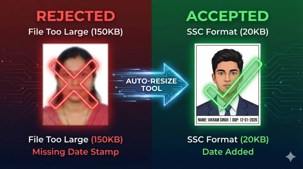 Govt Exam Photo Resizer