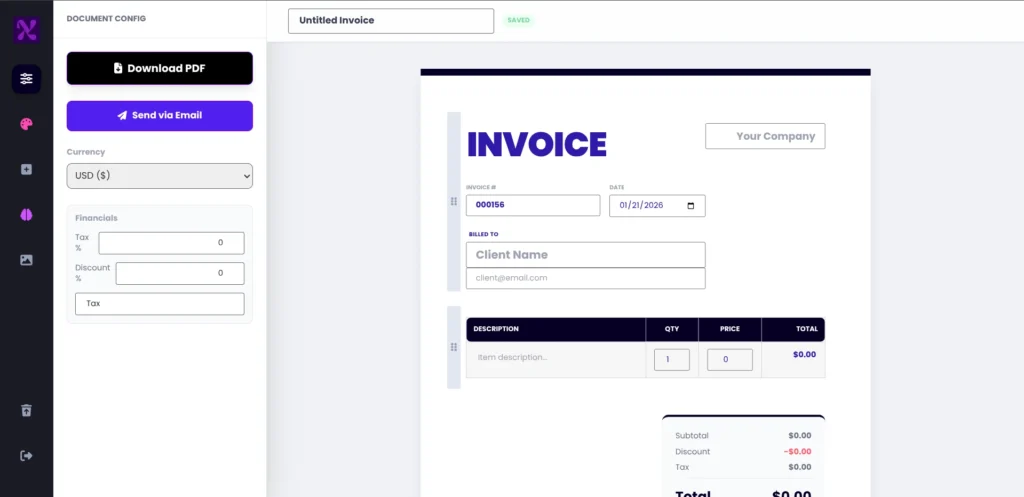 Pro Invoice Generator